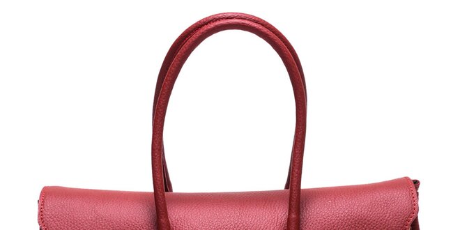 Dámska červená kabelka s retiazkou Mangotti