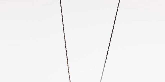 Dámsky set - hranaté náušnice a náhrdelník s kryštálmi Laura Bruni