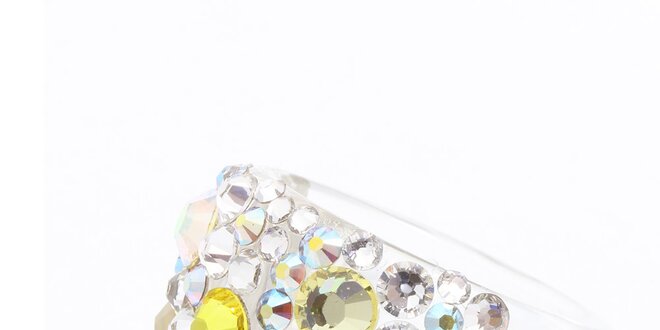Dámsky prsteň s farebnými kryštálikmi Laura Bruni