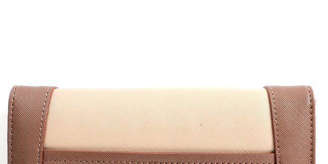 Dámska hnedo-béžová peňaženka Gorétt