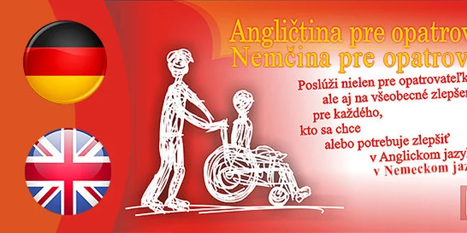 DVD Angličtina alebo Nemčina pre opatrovateľky Kniha + DVD