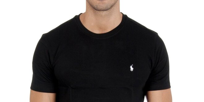 Pánske čierne tričko Polo Ralph Lauren