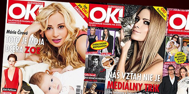 Polročné predplatné OK! Magazine