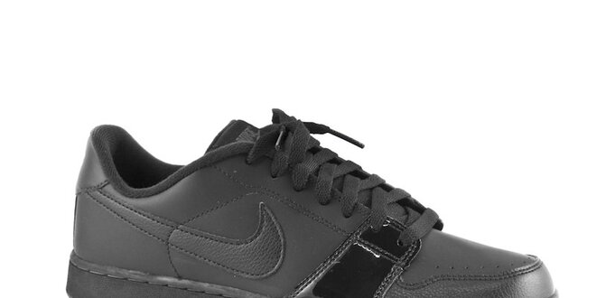 Dámske čierne kožené tenisky Nike