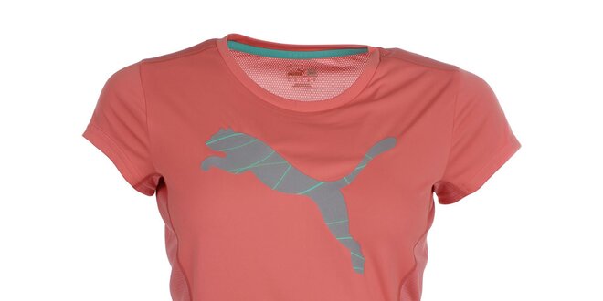 Dámske svetlo ružové fitness tričko Puma