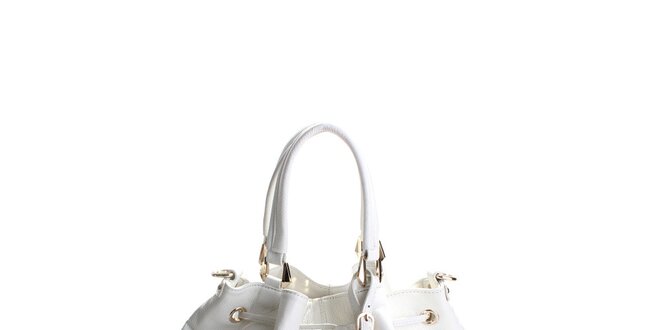 Dámska biela kožená kabelka Belle&Bloom