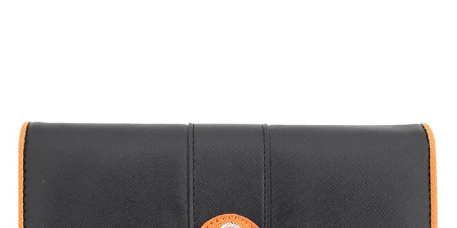 Dámska peňaženka s oranžovým lemovaním United Colors of Benetton