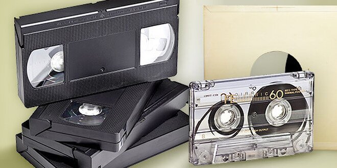 Prepis VHS na DVD, MC kaziet a LP platní na CD