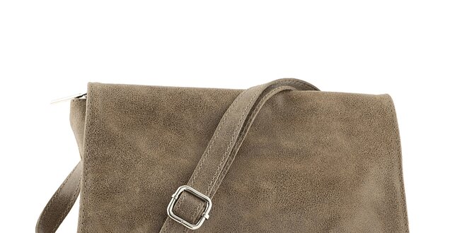 Dámska šedo-hnedá kabelka s vreckami Ore 10
