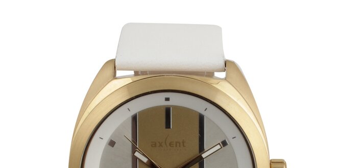 Dámske biele analógové hodinky Axcent