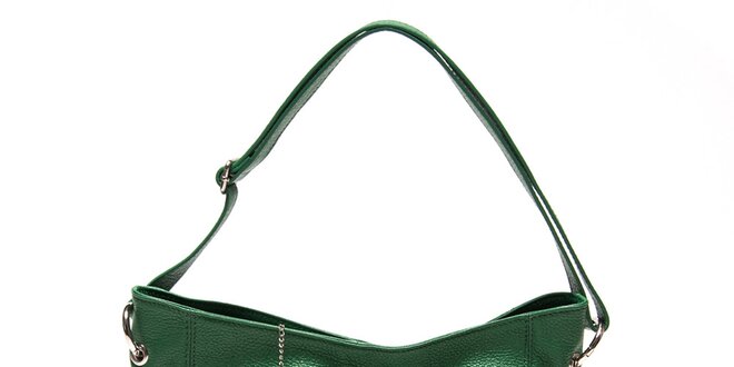 Dámska zelená kabelka s pevným dnom Renata Corsi