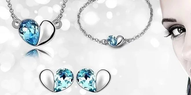 Krásna súprava šperkov so Swarovski Elements