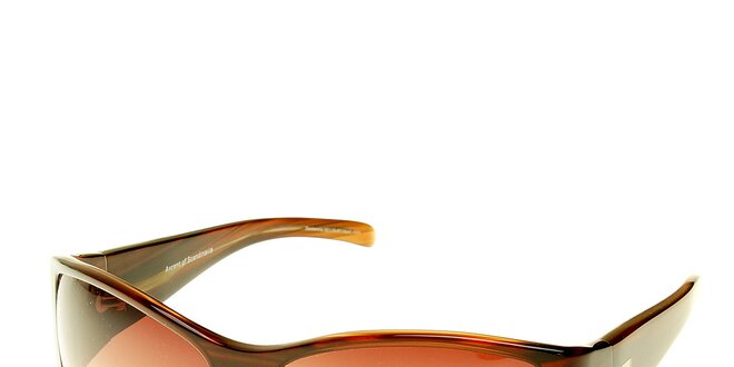 Dámske hnedé žíhané slnečné okuliare Axcent