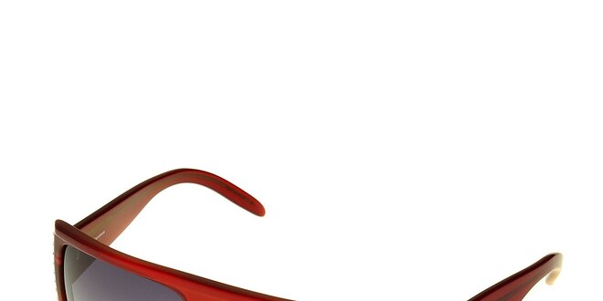 Dámske červené slnečné okuliare Axcent s kamienkami