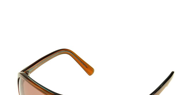 Dámske oranžové žíhané slnečné okuliare Axcent