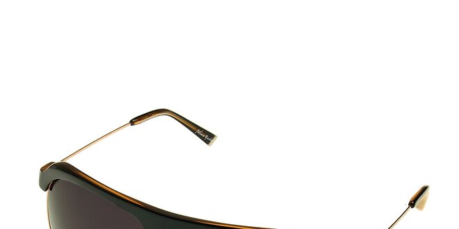 Dámske čierno-zlaté pilotné okuliare Axcent