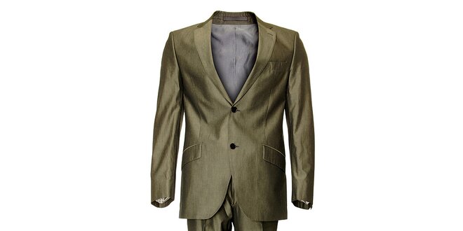 Pánsky béžovo-hnedý oblek Roberto Verino