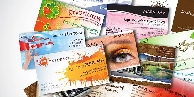 Grafický návrh + tlač 500 ks vizitiek