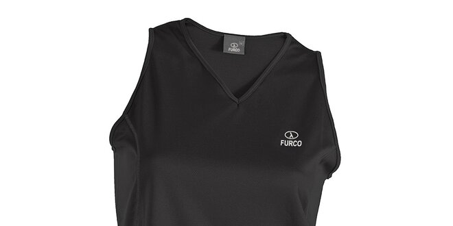 Dámske funkčné tričko bez rukávov v čiernej farbe Furco