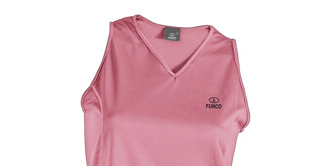 Dámske funkčné tričko bez rukávov v ružovej farbe Furco
