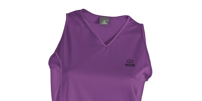Dámske fialové funkčné tričko bez rukávov Furco