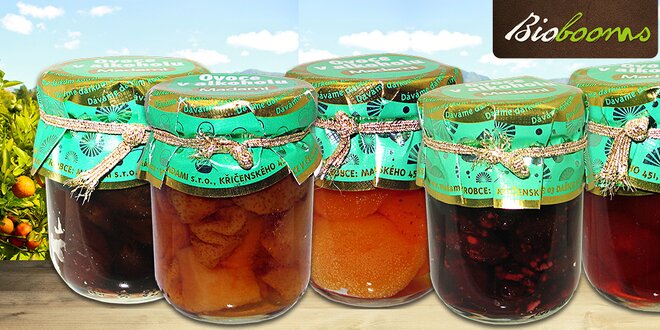 Sušené ovocie naložené do zmesi medu a alkoholu