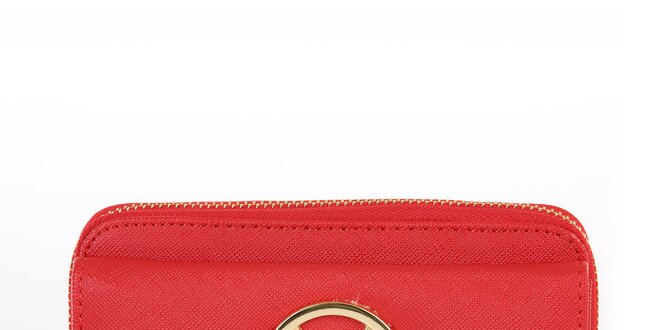 Dámska červená peňaženka so zipsom Giorgio di Mare