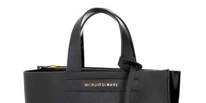 Dámska čierna kabelka s príveskom Giorgio di Mare