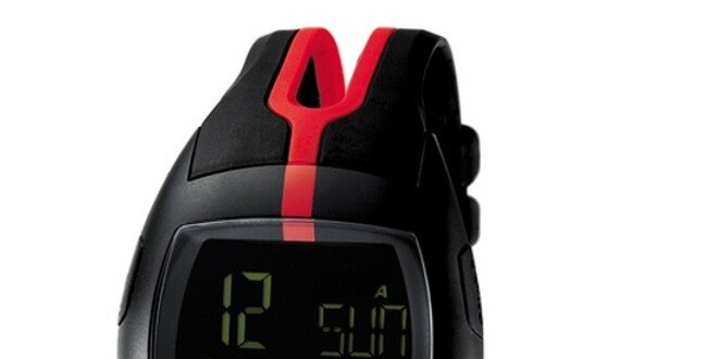 Unisex digitálne hodinky Puma Jump Black/Red