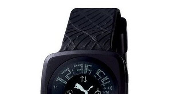 Pánske digitálne hodinky Puma Blockbuster Gents Black