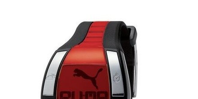 Pánske digitálne hodinky Puma Active Fluctuation Black/Red