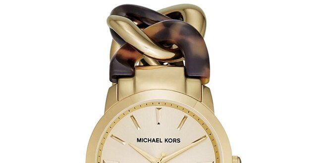 Dámske hodinky s originálnym dvojfarebným remienkom Michael Kors
