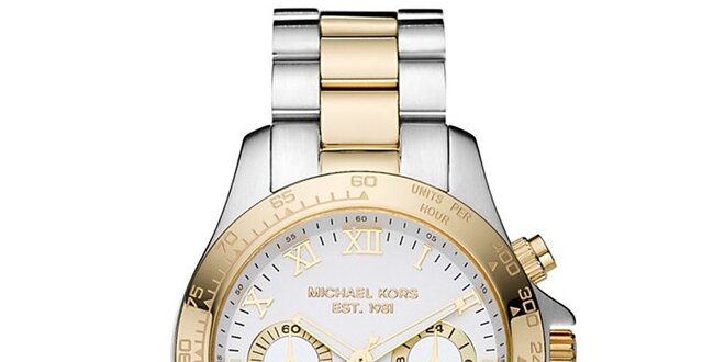 Dámske dvojfarebné hodinky z nerezovej ocele Michael Kors