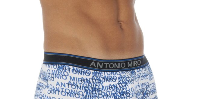 Pánske modro-biele boxerky Antonio Miro