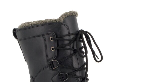 Čierne zimné topánky Kimberfeel