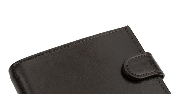 Pánska hnedá kožená peňaženka s prackou Solier