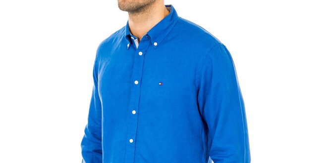 Pánska tmavo modrá košeľa Tommy Hilfiger