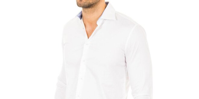 Pánska bavlnená košeľa v bielej farbe Tommy Hilfiger