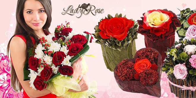 Valentínske darčeky z večných ruží