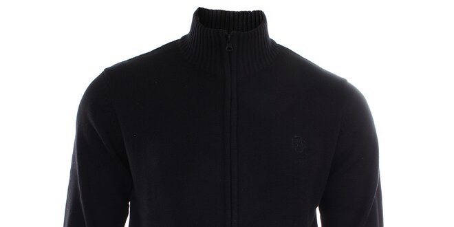 Pánsky čierny sveter na zips Big Star