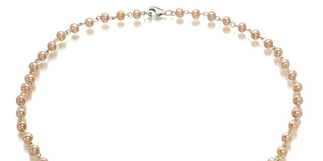 Dámský perlový náhrdelník s křišťálem Swarovski Orchira