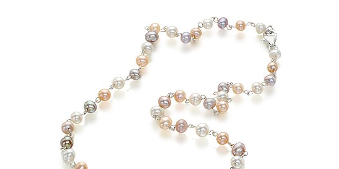 Dámský náhrdelník s perlami a přívěskem Orchira