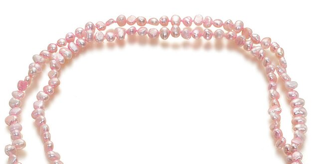 Dámský ružový perlový náhrdelník Orchira