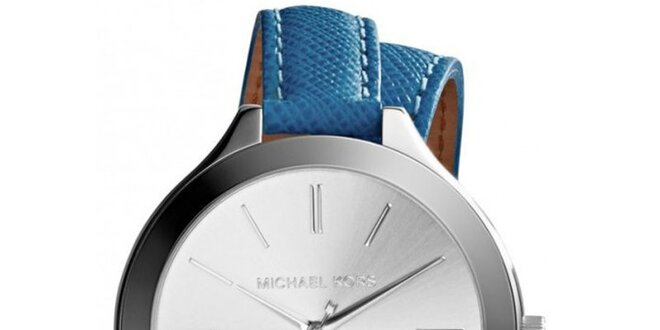 Dámske hodinky s modrým remienkom Michael Kors