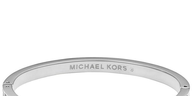 Dámsky oceľový náramok s kryštálikmi Michael Kors - strieborná farba