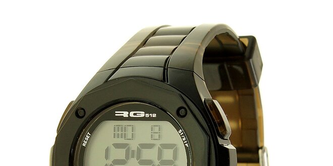 Unisexové šedo-čierne digitálne hodinky RG512