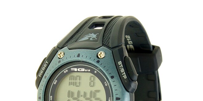 Unisexové šedo-čierne digitálne hodinky RG512
