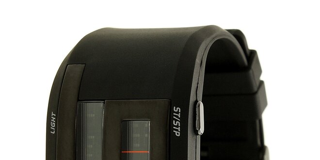 Unisexové čierno-strieborné digitálne hodinky RG512