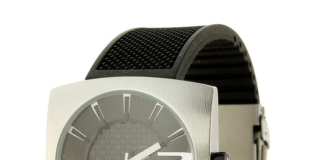 Unisexové čierno-strieborné analogové hodinky RG512