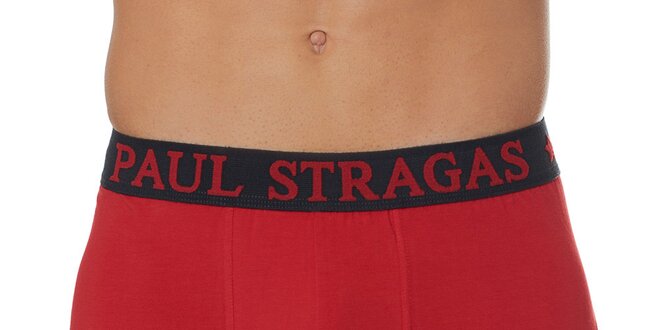 Set čiernych a červených pánskych boxeriek Paul Stragas